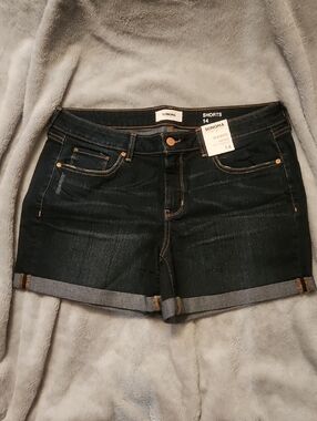 Sonoma Indigo Denim Rolled-Hem Women's Shorts